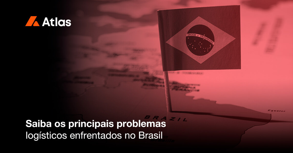 problemas logísticos e a imagem possui o texto Saiba os principais problemas logísticos enfrentados no Brasil